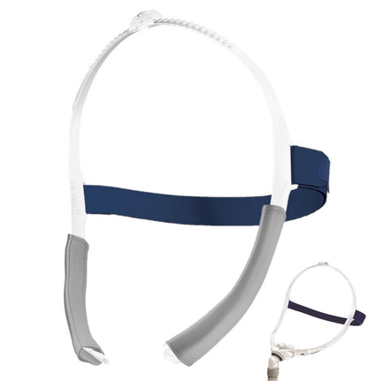 Stock photo of ResMed Swift FX nasal pillow CPAP mask headgear