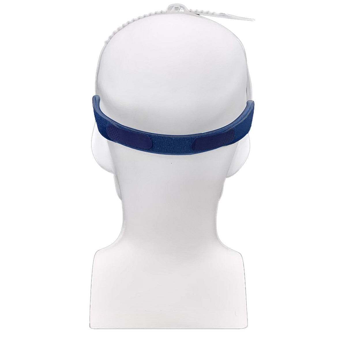 Back View of ResMed Swift FX Nasal Pillow Headgear on Mannequin 
