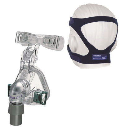 Stock photo of ResMed Ultra Mirage II nasal CPAP mask forehead support with pads