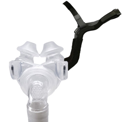 Stock photo of RespCare Aloha nasal pillow CPAP mask without headgear