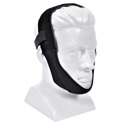Stock photo of Philips Respironics Premium chin strap on mannequin head