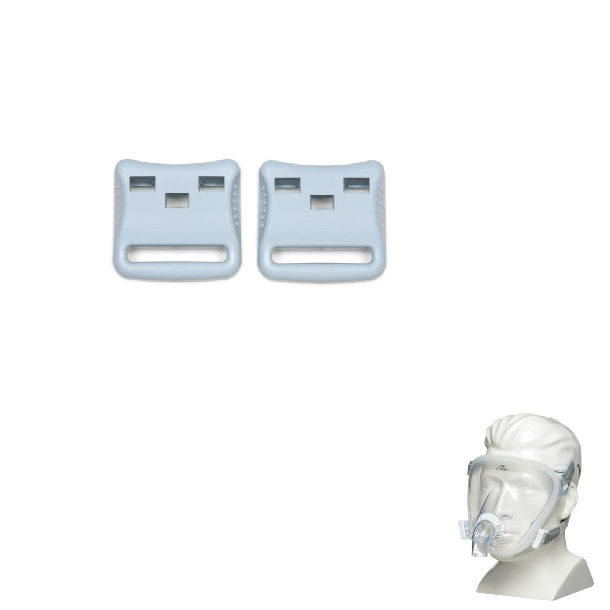 Stock photo of Philips Respironics FitLife Full Face CPAP mask headgear clips