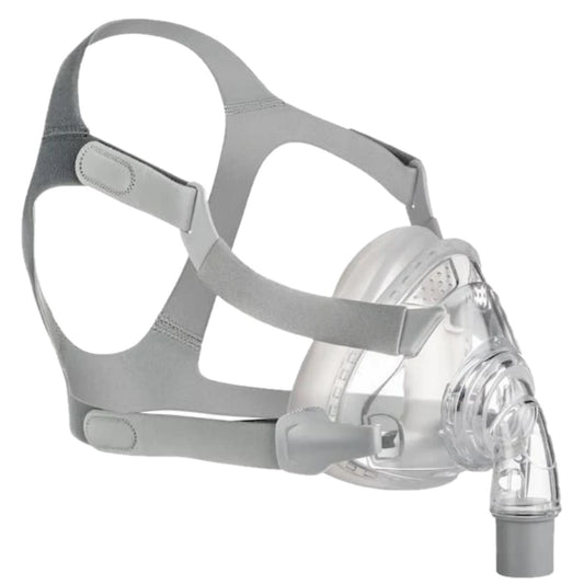 Angled Stock Image of React Health's Siesta Full Face CPAP Mask W/ Headgear 