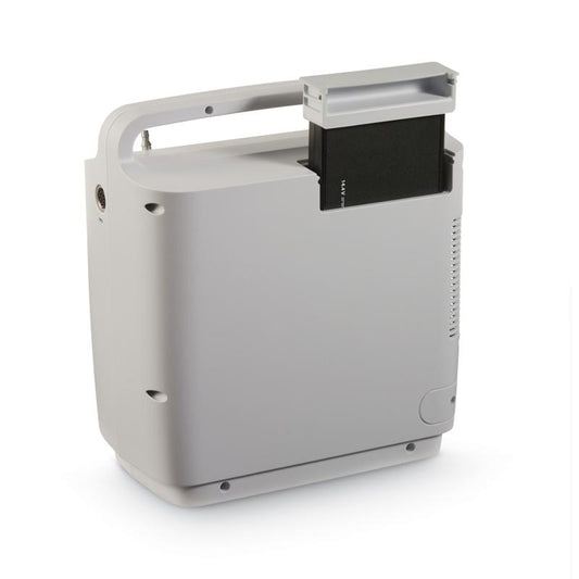 Angled Stock Image of SimplyGo Lithium Ion Battery for SimplyGo Portable Oxygen Concentrator 