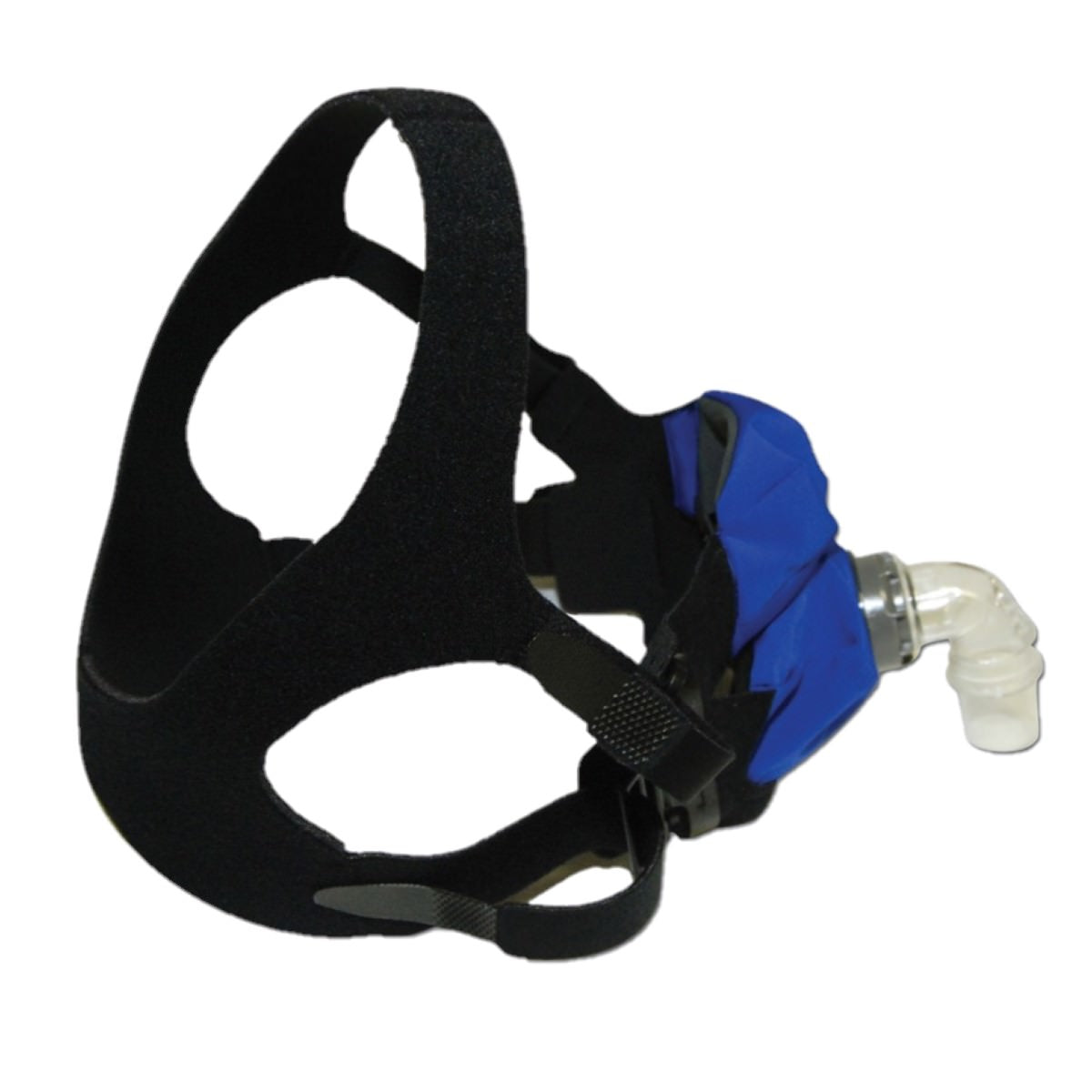 Side View of SleepWeaver Anew Full Face Cloth CPAP Mask W/ Headgear 