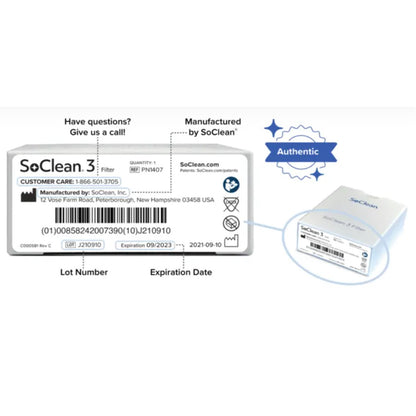 Specifications for SoClean 3 Cleaning Sanitizer 