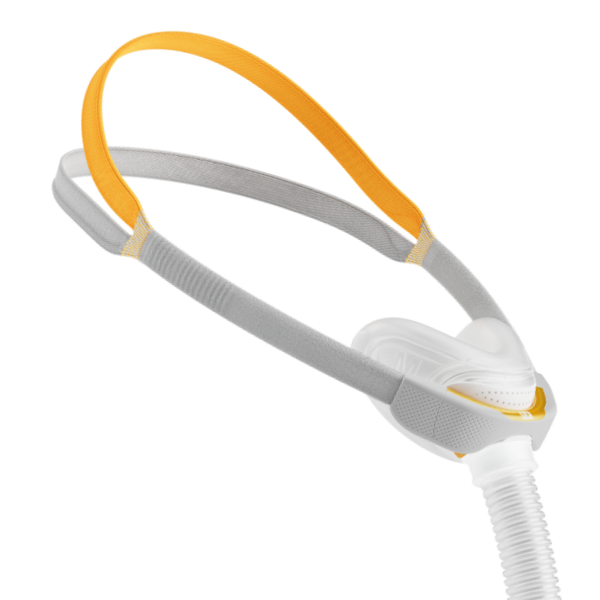 Side View of Fisher & Paykel Solo Nasal CPAP Mask W/ Headgear