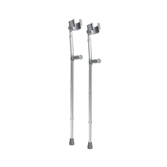 Stock photo of Drive Devilbiss Adult Steel Forearm Crutches
