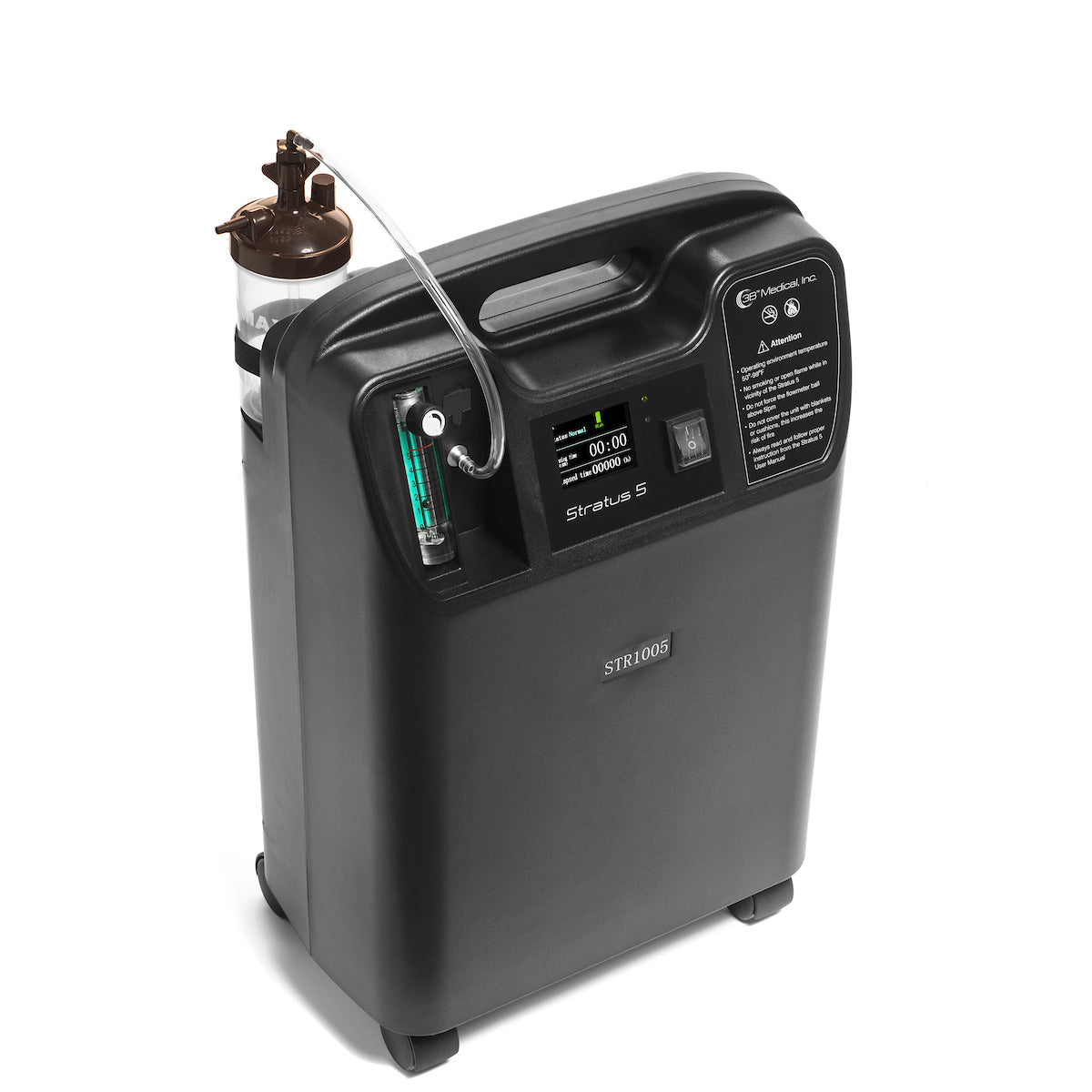 Stock Side Image of Stratus 5 Oxygen Concentrator 