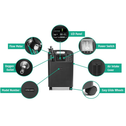 Stock Image of Stratus 5 Oxygen Concentrator Info Chart