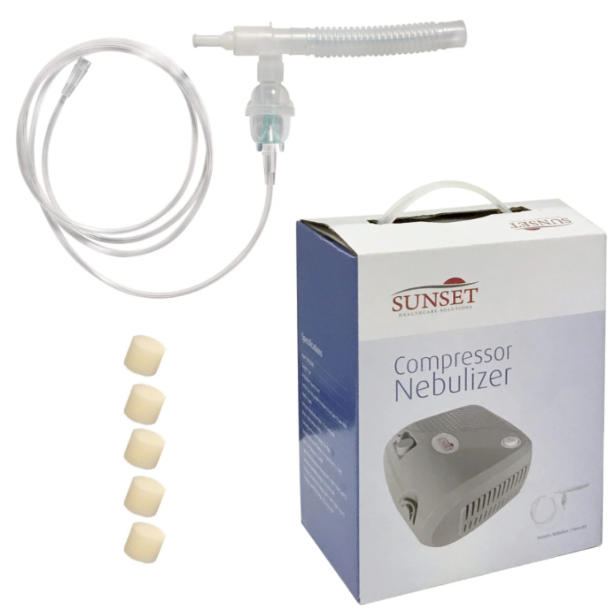 Stock photo of Sunset Healthcare Solutions Compressor Nebulizer Kit