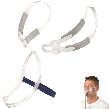 Stock photo of ResMed Swift FX headgear and Bella Gray Loops Accessory Combo pack