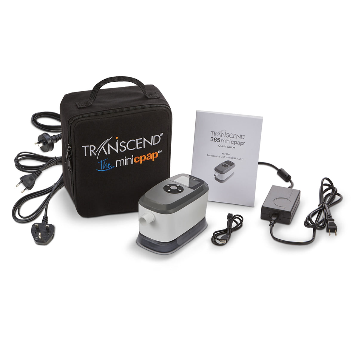 Stock Image of Transcend 365 MiniCPAP W/ All Accessories 
