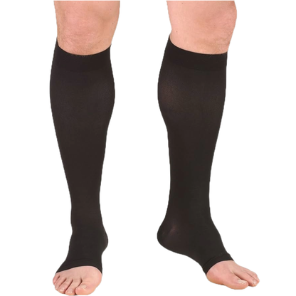 TRUFORM Open Toe Knee High Compression Stocking