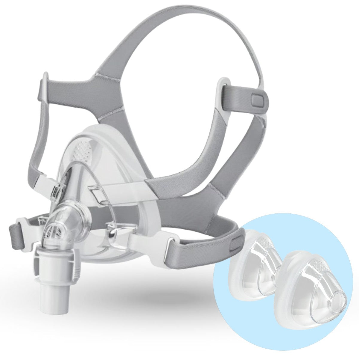 Vesper full face CPAP mask with all cushions
