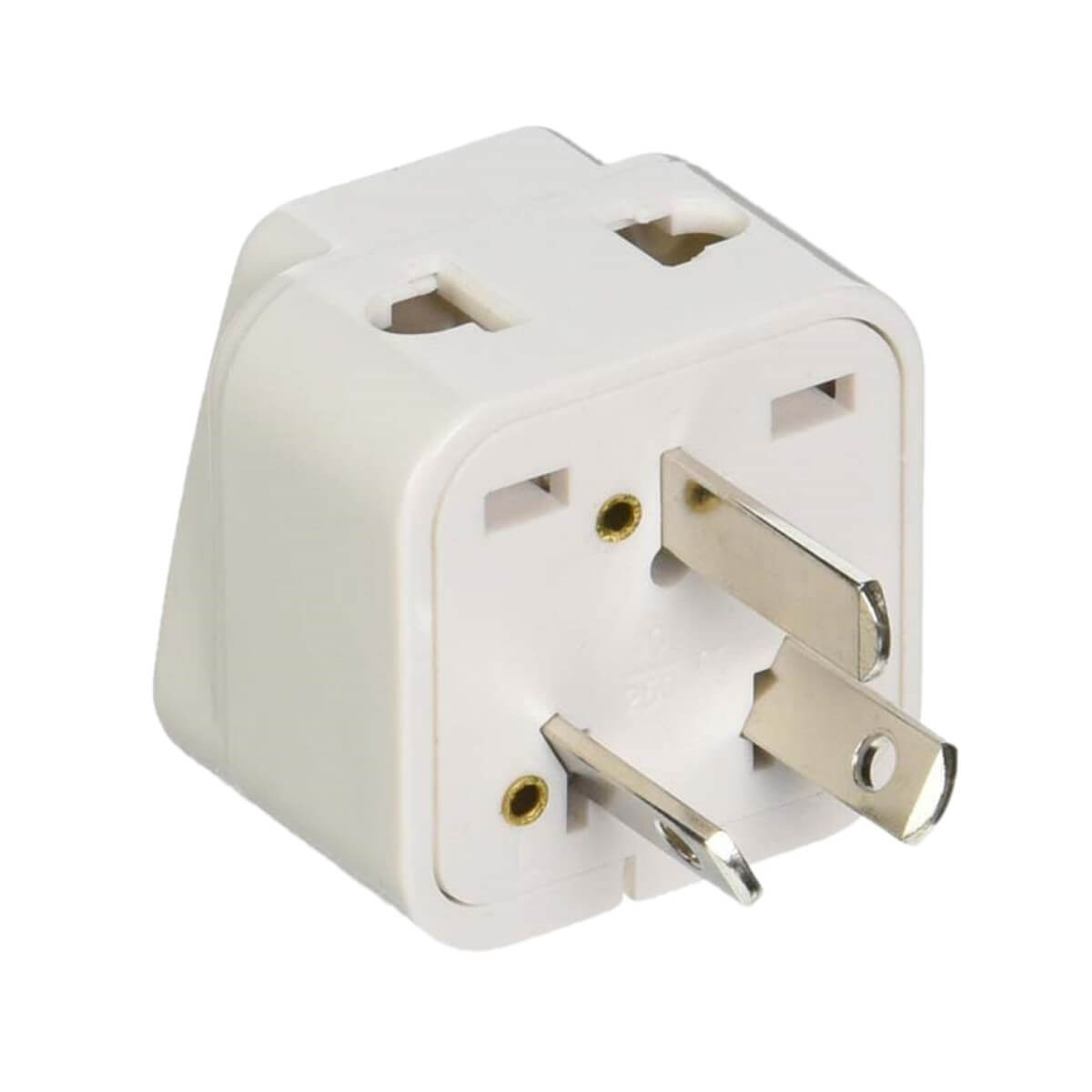 Stock photo of US to Australia CPAP machine plug adapter